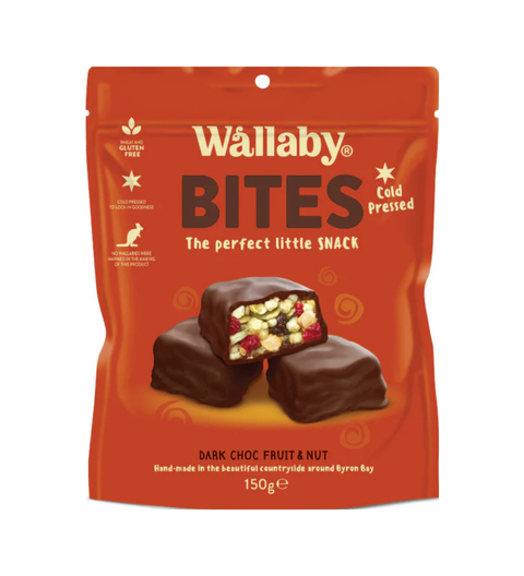 Wallaby Bites Dark Chocolate Fruit Nut 150g