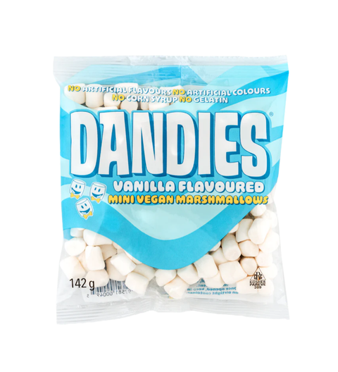 Dandies Vegan Vanilla Marshmallows Mini Size 142g