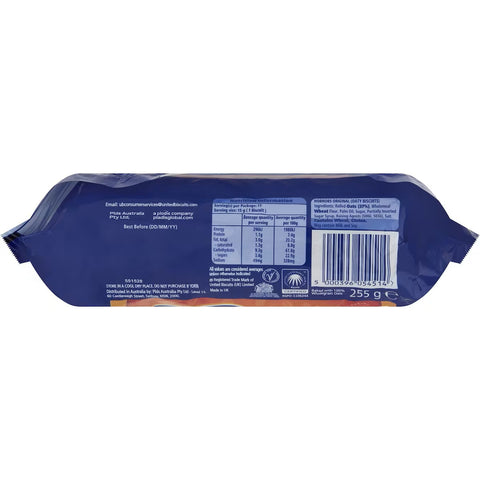 Mcvities Biscuits Oat Snap Hobnobs 255g