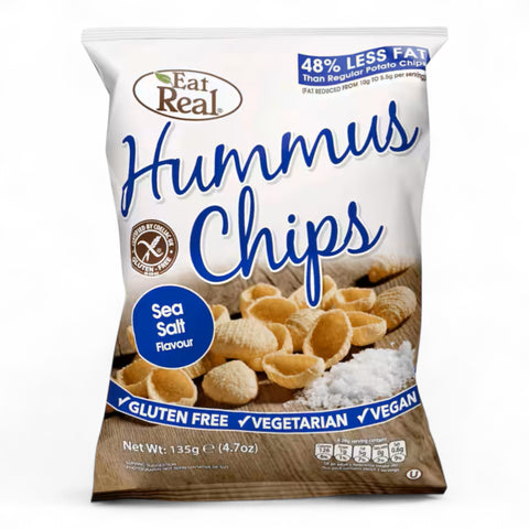 Eat Real Hummus Chips Sea Salt Flavour 135g