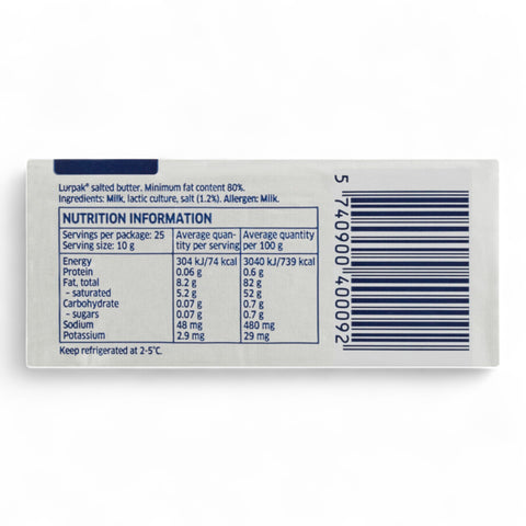 Lurpak Slightly Salted Butter 250g