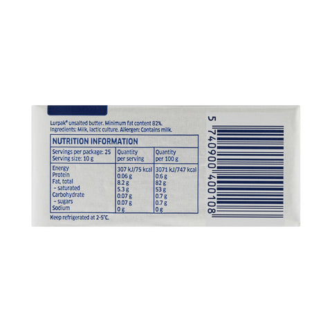 Lurpak Butter Unsalted 250g