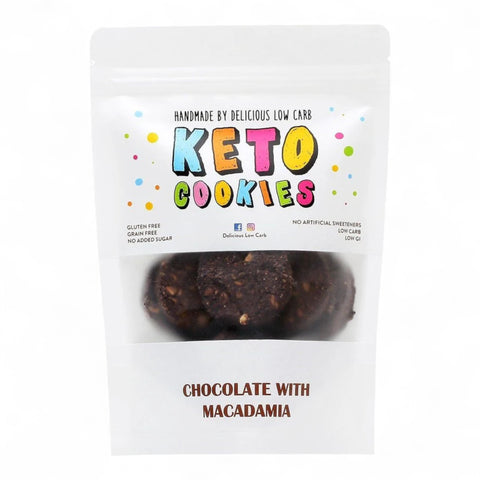 Keto Cookies Low Carb Chocolate Macadamia 100g