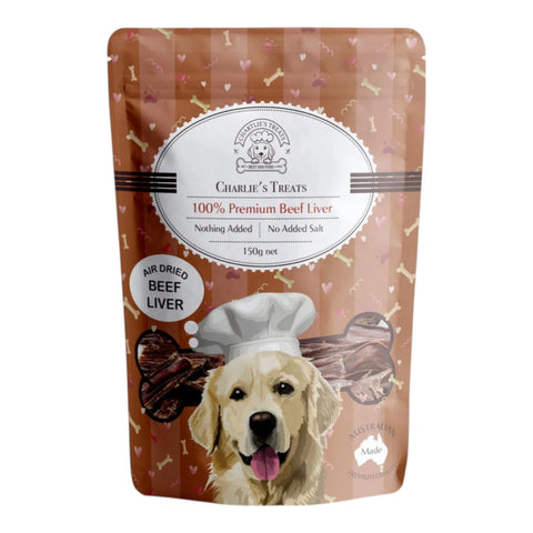 Charlie Treats Beef Liver Dog Treat 100g