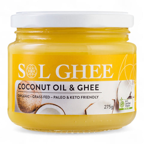 Sol Ghee Certified Organic Ghee & Coconut Oil 275g