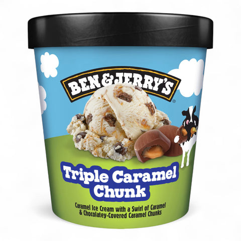 Ben & Jerry's Ice Cream Triple Caramel Chunk 458ml