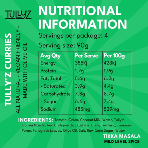 Tullyz Tikka Masala 375g