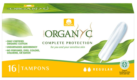 Organyc Feminine Tampon Digital Regular (16 Pieces)