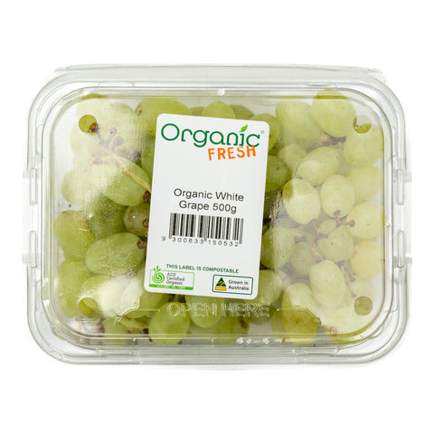 Organic Fresh Grape White 500g
