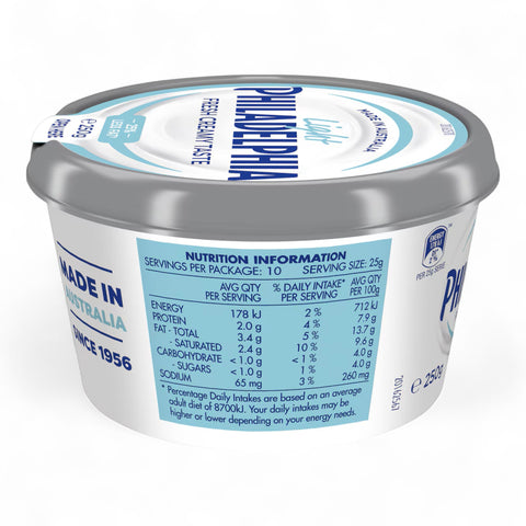Philadelphia Cream Cheese Spread Light 250g