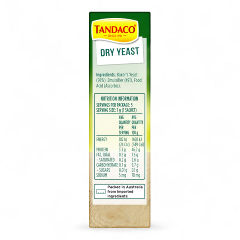 Tandaco Dry Yeast Sachets 7g (5 Pack)