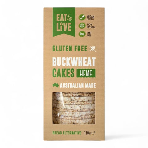 Eat To Live Buckwheat Cakes Hemp 110g