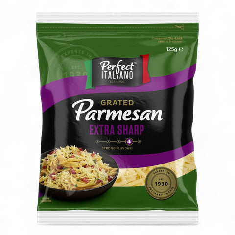 Perfect Italiano Cheese Extra Sharp Grated Parmesan 125g