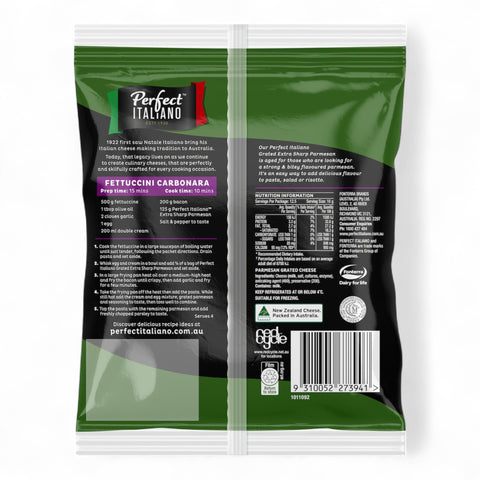 Perfect Italiano Cheese Extra Sharp Grated Parmesan 125g