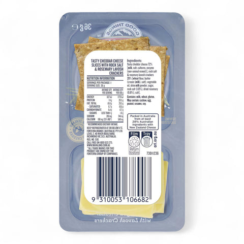 Mainland Cheese & Lavosh Crackers Rosemary & Rock Salt 36g