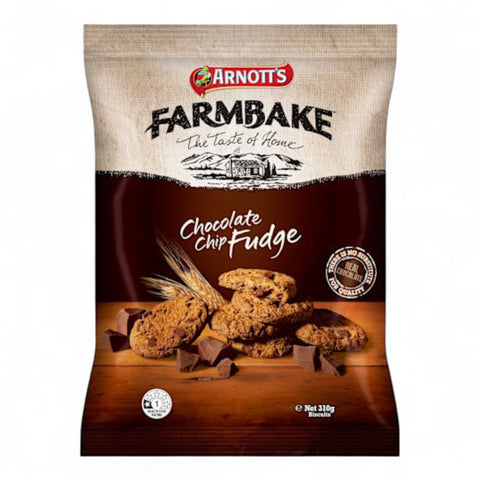 Arnott's Farmbake Chocolate Chip Fudge 310g