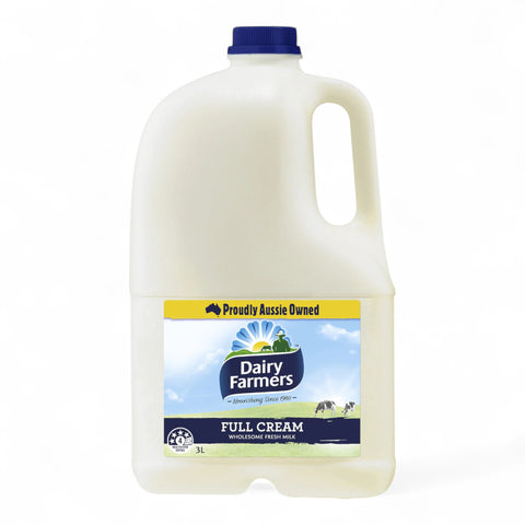 Dairy Farmers Full Cream Milk 3L