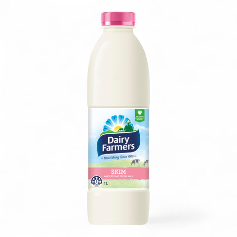 Dairy Farmers Skim Milk Bottle 1L
