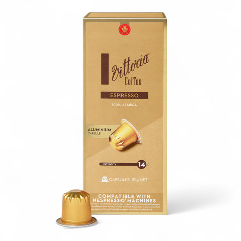 Vittoria Espresso Nespresso Compatible Coffee Capsules 52g (10 Pack)