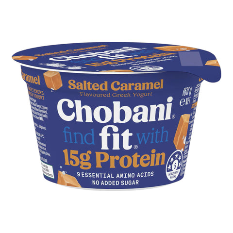 Chobani Fit High Protein Greek Yogurt Pot Salted Caramel 160g