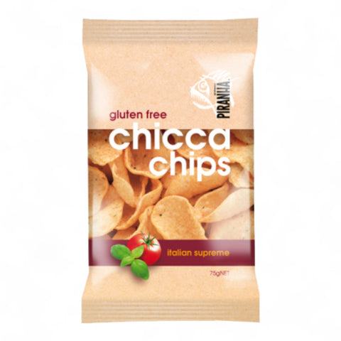 Piranha Gluten Free Chicca Chips Italian Supreme 75g