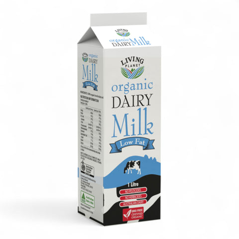 Living Planet Organic Low Fat Milk 1L