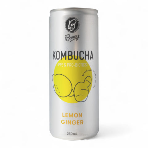 Bonsoy Lemon Ginger Kombucha 250mL