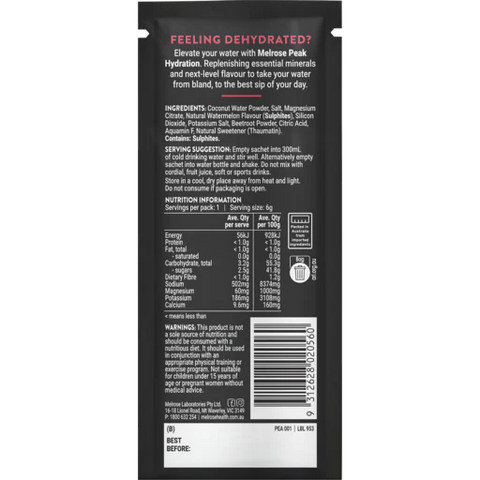 Melrose Peak Hydration Watermelon 6g
