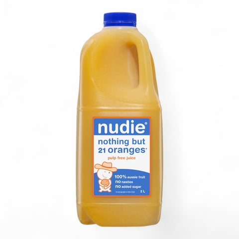 Nudie Nothing But Oranges Pulp Free Juice 2L