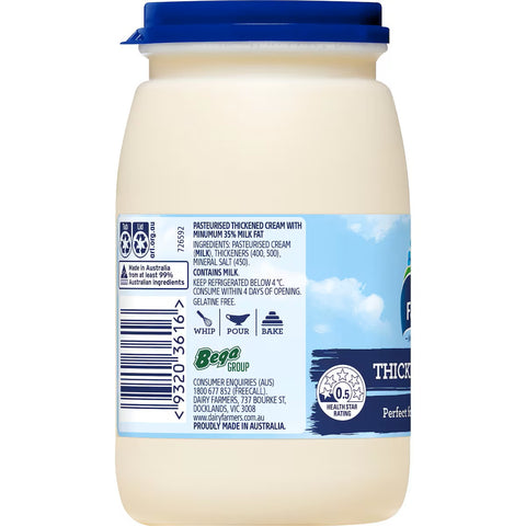 Dairy Farmers Thickened Cream 300mL
