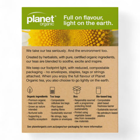 Planet Organic Herbal Tea Bags Chamomile (25 Pack) 20g