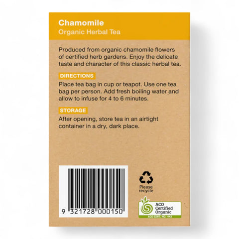 Planet Organic Herbal Tea Bags Chamomile (25 Pack) 20g