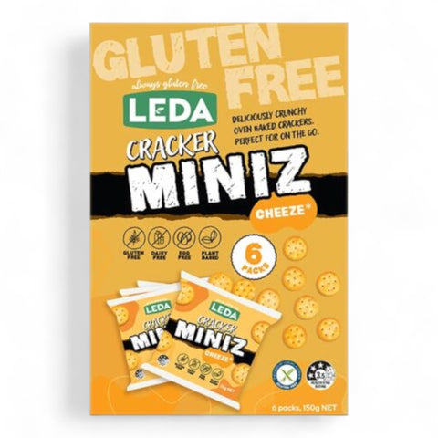Leda Miniz Crackers Cheeze Multi Pack (6 Packs) 150g