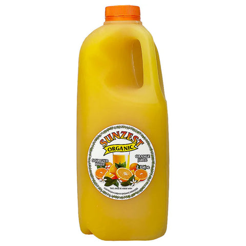 Sunzest Organic Orange Juice 2L