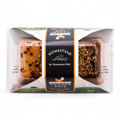 Homestead By Tasmanian Pate Chicken Pate With Cracked Pepper 150g