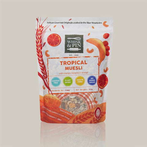 Whisk & Pin Gourmet Original Tropical Muesli 525g