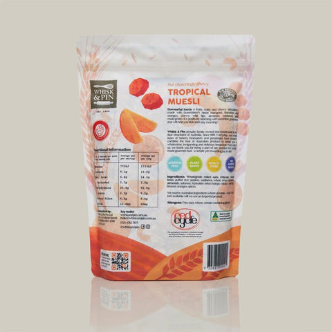 Whisk & Pin Gourmet Original Tropical Muesli 525g