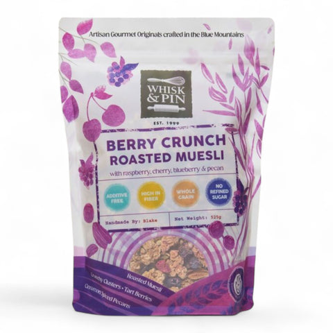 Whisk & Pin Gourmet Original Berry Crunch Roasted Muesli 525g