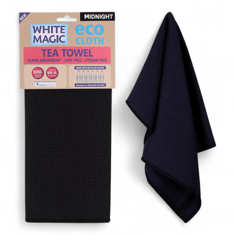 White Magic Tea Towel Sing Midnight