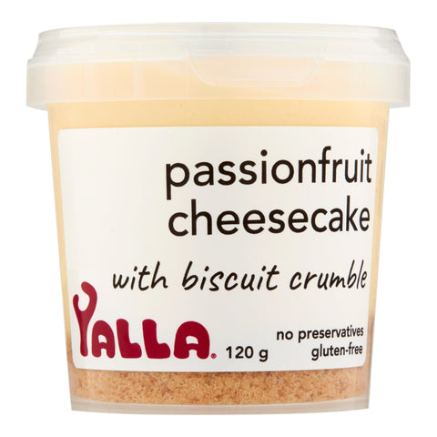 Yalla Passionfruit Cheesecake With Biscuit Crumble 120g