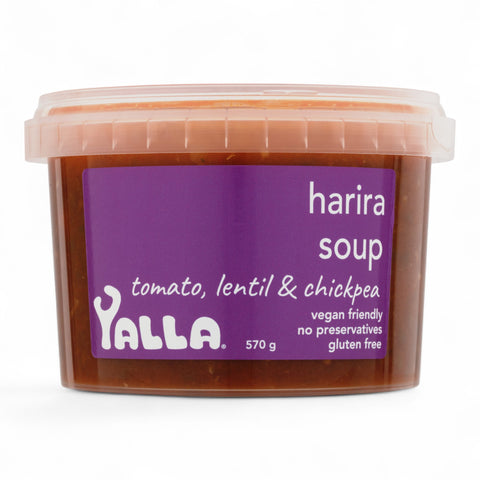 Yalla Harira Soup Tomato Chickpea & Lentil 570g