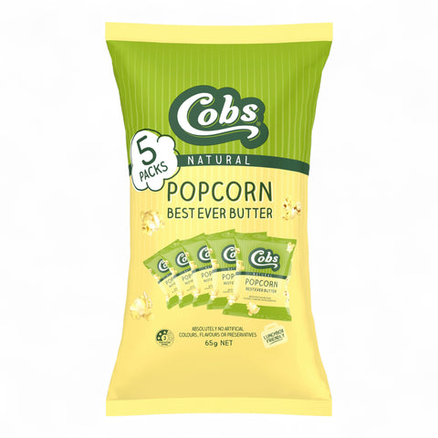 Cobs Natural Popcorn Best Ever Butter 5 Pack