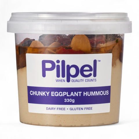 Pilpel Chunky Eggplant and Hummous Dip 330g