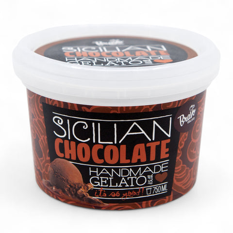 Bravo Gelato Handmade Sicilian Chocolate Gelato 750ml