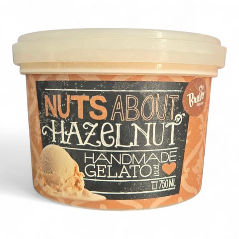 Nuts About Hazelnut Handmade Gelato 750mL