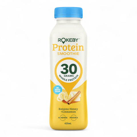 Rokeby Farms Protein Smoothie Banana Honey + Cinnamon 425mL