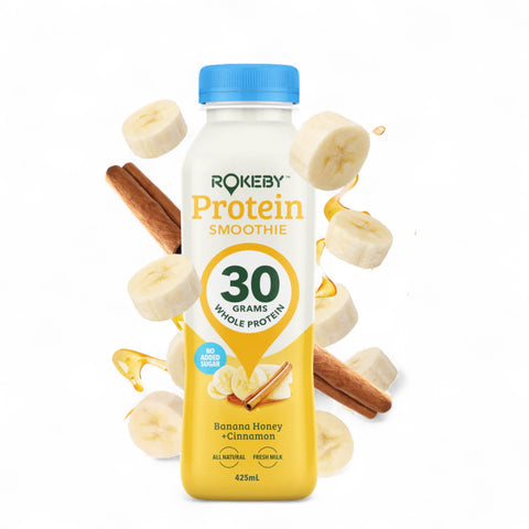 Rokeby Farms Protein Smoothie Banana Honey + Cinnamon 425mL