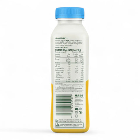 Rokeby Farms Protein Smoothie Banana Honey + Cinnamon 425mL