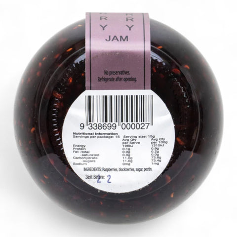 Cuttaway Creek Raspberry & Blackberry Jam 220g