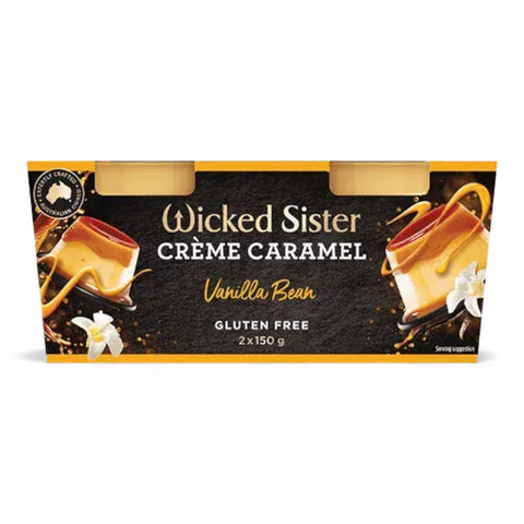 Wicked Sister Vanilla Bean Creme Caramel 2x150g
